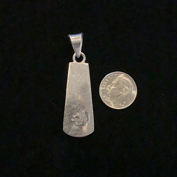 Sterling and turquoise Pendant - Picture 2 of 3